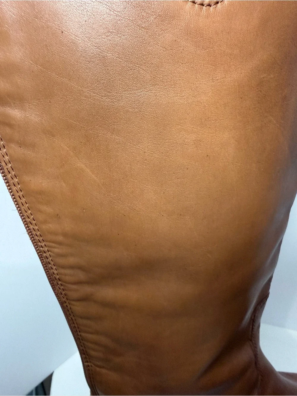 Sam Edelman Vintage-Inspired  Leather Tall Riding Boots Cognac Brown Size 9.5